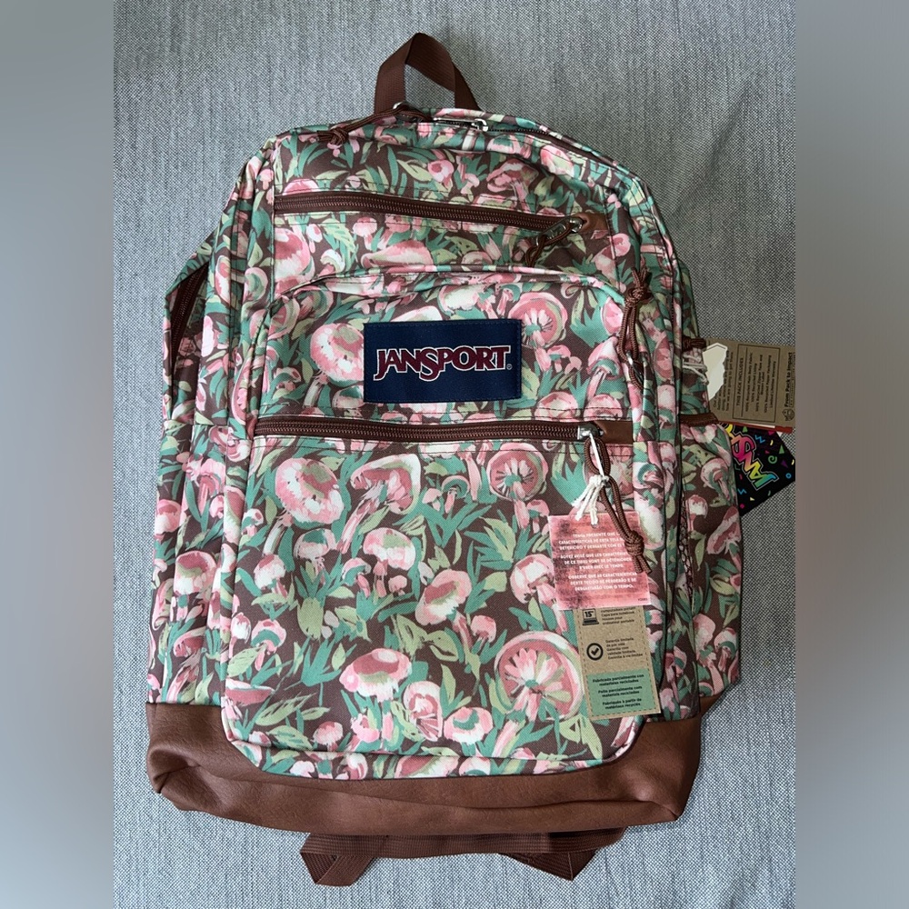 Jansport 17” Leather Bottom Cool Student Backpack - Picture 6 of 9